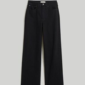 Madewell The Curvy Perfevt Vintage Wide Leg Jean Black 26